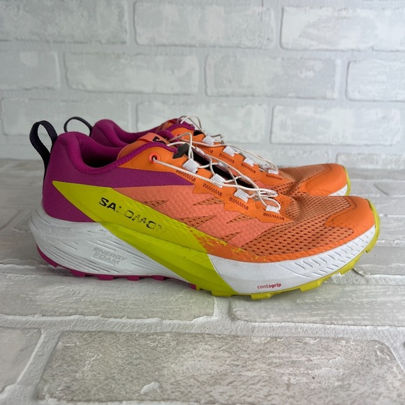 Salomon Shoes - Salomon Sense Ride 5 Women's 7 Trail Running Shoes Orange Pink Birds of Paradise
